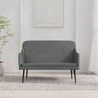 vidaXL Bench Dark Gray 43.3 x29.9 x31.5 Fabric