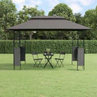 vidaXL Gazebo with Roof Anthracite 157.5 x118.1 x106.3 Steel