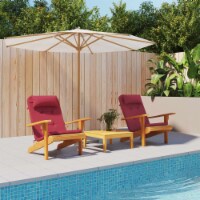 vidaXL Adirondack Chair Cushions 2 pcs Wine Red Oxford Fabric