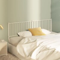 vidaXL Metal Headboard White 70.9