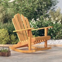 vidaXL Patio Adirondack Rocking Chair 31.1 x39.4 x40.6 Solid Wood Teak
