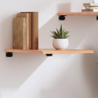 vidaXL Wall Shelf Light Brown 15.7 x23.6 x0.8 Treated Solid Wood Oak