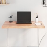 vidaXL Table Top Light Brown 31.5 x23.6 x(0.8 -1.6 ) Treated Solid Wood Live Edge