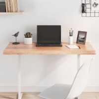 vidaXL Table Top Light Brown 39.4 x15.7 x(0.8 -1.6 ) Treated Solid Wood Live Edge