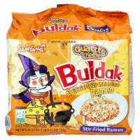 Buldak™ Stir-Fried Ramen Spicy Chicken Quattro Cheese 5 Packs 5.11 oz (145 g) Each Perspective: Main