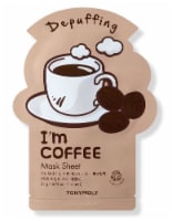 TONYMOLY I'm Coffee De-Puffing Face Sheet Mask Perspective: Main