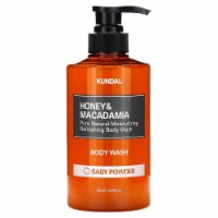 Kundal Honey & Macadamia Body Wash Baby Powder - 16.9 fl oz (500 ml)