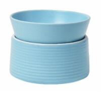 Premium Macaron Medium and Large Sky Blue Cat Bowls