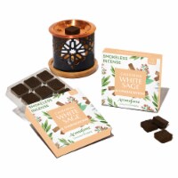 White Sage & Sandalwood Incense Bricks & Burner Set Perspective: Main