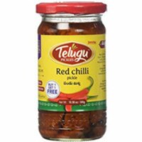 Telugu Red Chilli Pickle - 300 Gm (11 Oz)
