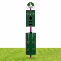 flybold Outdoor Dog Waste Station - 400 Rolls, 200 Pull Bags & 50 Can Liners