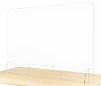 Flybold Sneeze Guard Desk Divider - 48 x32 Plexiglass Sheet