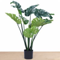flybold Artificial Monstera Deliciosa Plant - 43  Tall, 12 Leaves, Lifelike & Natural