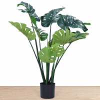 flybold Artificial Monstera Deliciosa Plant - 43  Tall, 12 Leaves, Lifelike & Natural