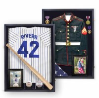 flybold XL 36x27  Shadow Box Display Case - Acrylic 92% Clear View, UV Protection