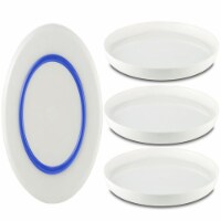 Palm Non-slip Forever Unbreakable Large Plate 25cm dia. (Set of 4)