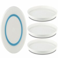 Palm Non-slip Forever Unbreakable Large Plate 25cm dia. (Set of 4)