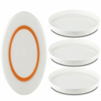 Palm Non-slip Forever Unbreakable Large Plate 25cm dia. (Set of 4)