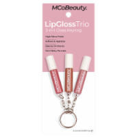 MCoBeauty 3-in-1 Lip Gloss Trio Keyring – High-Shine Perspective: Main