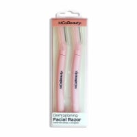 MCoBeauty Dermaplaning Facial Razor for Soft Smooth + Glowing Skin – 2-Pack Perspective: Main