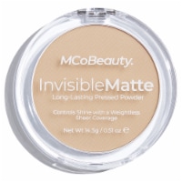 MCoBeauty Invisible Matte Pressed Powder Long-Lasting Evens + Refines Skin Tone - Translucent Perspective: Main