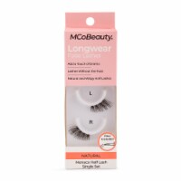 MCoBeauty Longwear False Lashes Natural Monaco Half Lash Single Set Perspective: Main