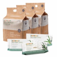 Ecoriginals Plant Based 3 Packs of Pants + 3 Packs of Water Wipes | Junior Size 6 |