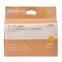 Ecoriginals Plant Based Baby Diapers | Infant Size 2 | 12 Packs, 336 Count