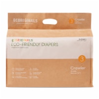 Ecoriginals Plant Based Baby Diapers | Crawler Size 3 | 12 Packs, 312 Count