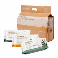 Ecoriginals Trial Pack | Plant Based Diapers and Variety Wipes | Crawler Size 3