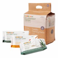 Ecoriginals Trial Pack | Plant Based Potty Training Pants and Wipes | Toddler Size 4