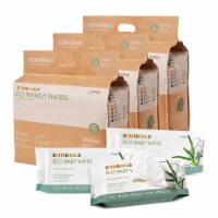 Ecoriginals Plant Based 3 Packs of Diapers + 3 Packs of Water Wipes | Walker Size 5 |