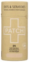 Patch Natural Light Bamboo Strip Bandages 25 Count