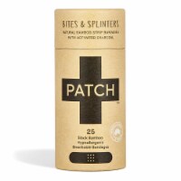Patch Black Bamboo / Activated Charcoal Adhesive Bandage Sterile .75 x 3 75 per Box