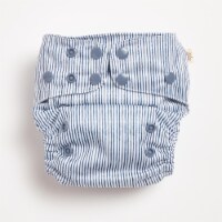 EcoNaps Reusable Cloth Diaper | One Size | Indigo Pinstripe