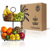 REGAL TRUNK  CO 2 Tier Basket Fruit Stand - Matt Brown