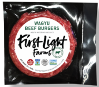 First Light Farms 100% Grass Fed Wagyu Beef Burgers Perspective: Main