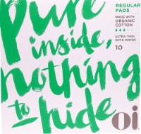 Oi Organic Initiative  Organic Cotton Ultra Thin Regular Pads with Wings