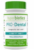 Hyperbiotics PRO-Dental Natural Mint Flavor Probiotics for Oral Health Chewable Tablets