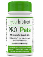 Hyperbiotics PRO-Pets Beef Flavored Probiotics for Dogs & Cats