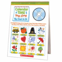 Scholastic Teaching Resources Calendar Time Sing Along Flip Chart And Cd