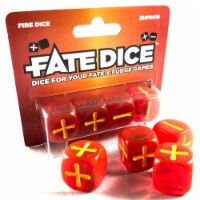 Evil Hat Productions EHP9019 Fate Dice - Fire Dice Dice Games Perspective: Main