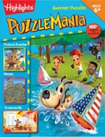 PuzzleMania Summer Puzzles Coloring and Activity Book by Highlights Perspective: Main