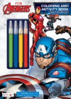 Bendon Avengers Coloring & Activity Book With Twist Up Crayons Perspective: Main