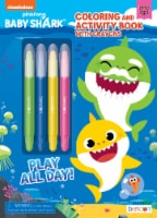 Bendon Baby Shark Coloring & Activity Book With Twist Up Crayons Perspective: Main