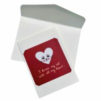 Wolfie's Wish Pet Loss Cat Sympathy Keepsake Cards, Pet Loss Notecard - 2.75 x 2.75 Square