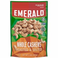 Emerald Roasted and Salted Whole Cashews Nut, 5 Ounce -- 6 per case.