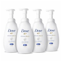 Dove Shower Foam Deep Moisture Foaming Body Wash 4 Count Perspective: Main