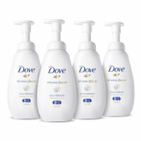 Dove Shower Foam Deep Moisture Foaming Body Wash 4 Count Perspective: Main