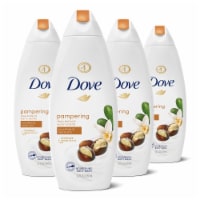 Dove Shea Butter with Warm Vanilla Body Wash (4 Pack) Perspective: Main